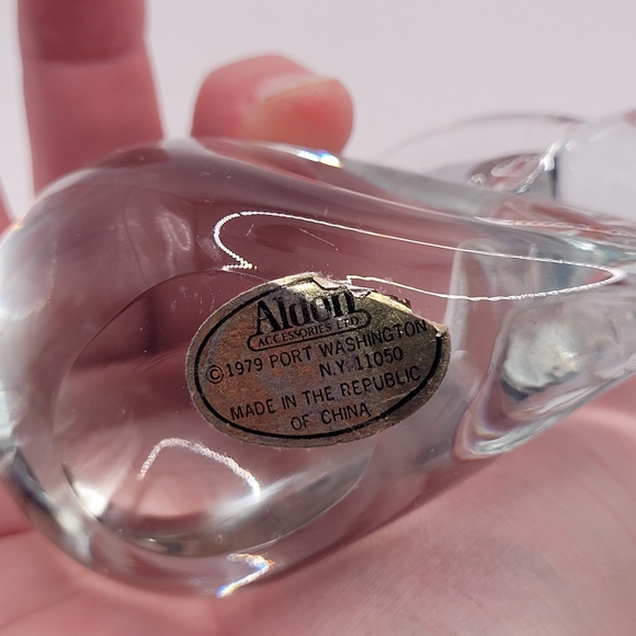 Vintage MCM Art Glass Bunny Rabbit Paperweight Figurine 3.25” X 2.5” - Picture 7 of 9